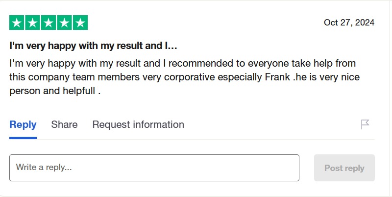Trustpilot Review 1